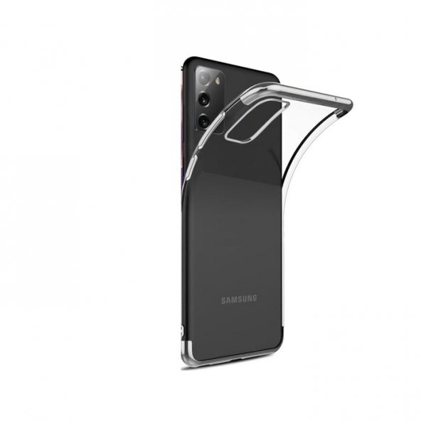 Teleplus Samsung Galaxy S20 FE Kılıf Lüks Köşeli Lazer Silikon  + Nano Ekran Koruyucu - 9