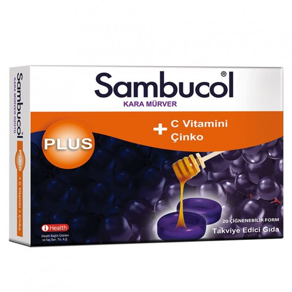 Sambucol Plus 20 Pastil (Kara Mürver Ekstresi)