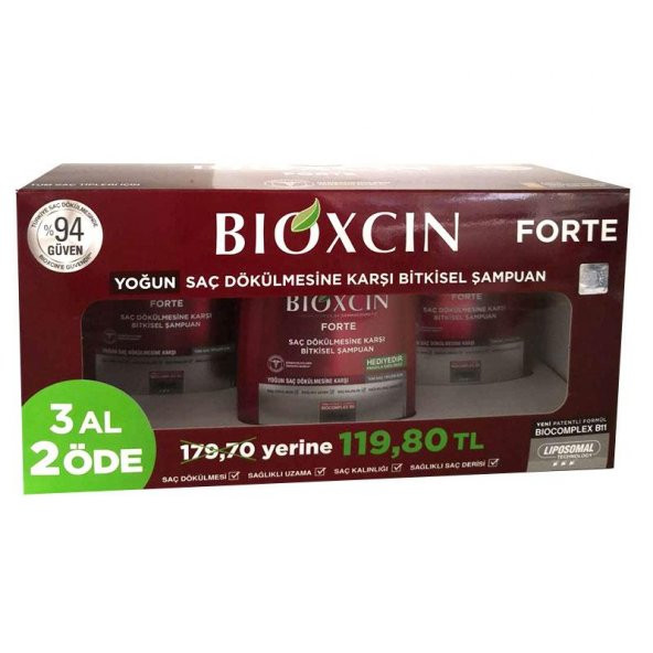 Bioxcin Forte Şampuan 3 Al 2 Öde