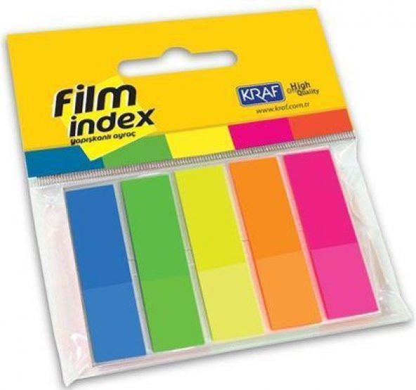 Kraf Film İndex 13x44mm 5 Renk X 25 say.1344
