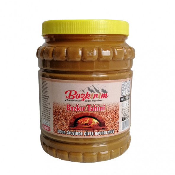 Bozkırım Bozkır Tahini Kepeksiz Tahin Plastik Kutu 1900gr