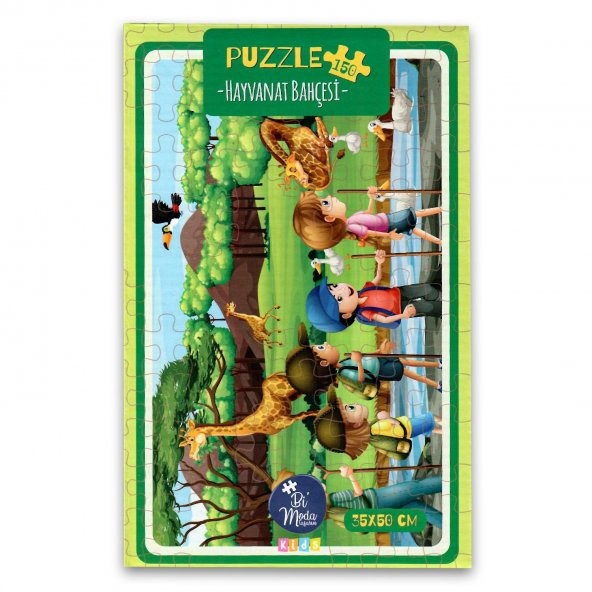 150 Parça Puzzle Seti Eğitici Puzzle Yapboz Oyuncak Hayvanat Bahçesi