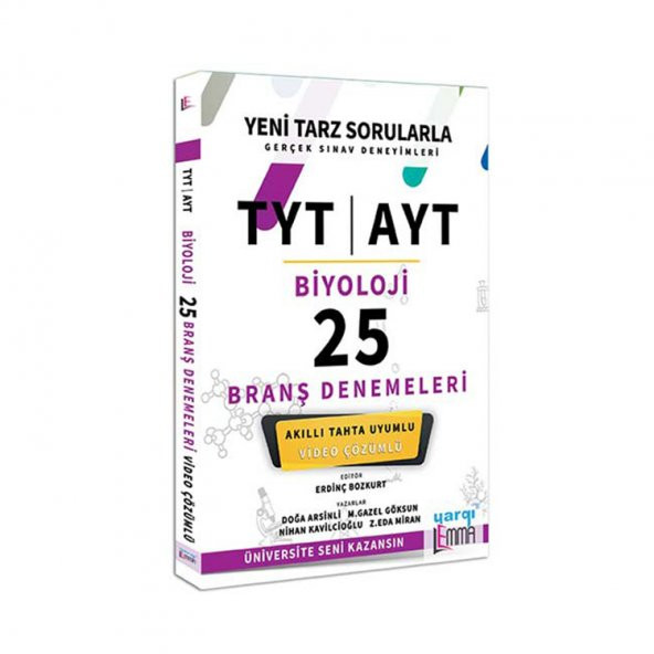 Yargı LEMMA TYT AYT Biyoloji Video Çözümlü 25 Branş Denemeleri - 1