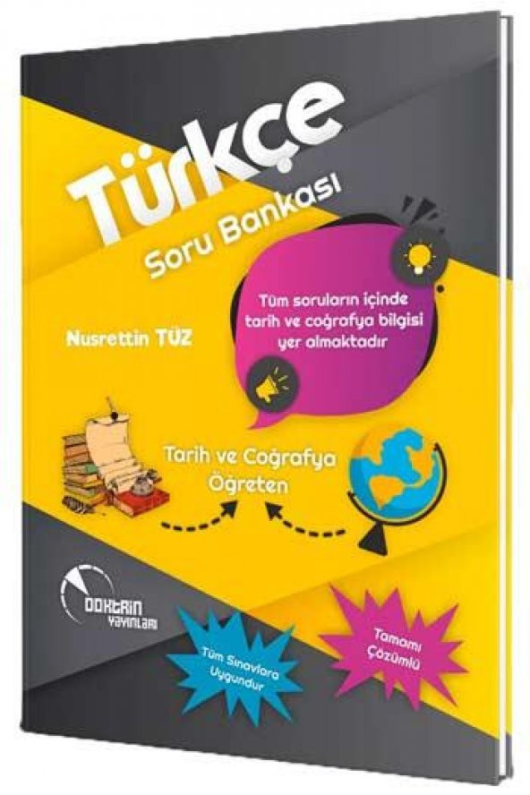 ​Doktrin Yayınları 2021 Tarih ve Coğrafya Öğreten Çözümlü Türkçe Soru Bankası