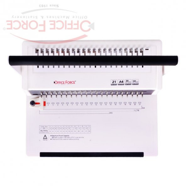 Office Force C-20 A Plastik Spiral Cilt Makinesi - 4