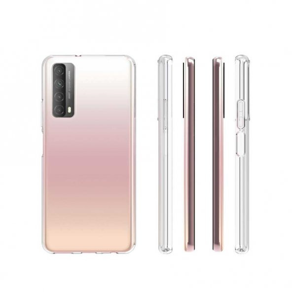 Huawei P Smart 2021 Kılıf İnce Lüks Kamera Çıkıntılı Silikon - 2
