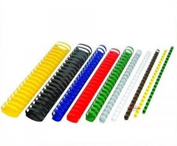 Office Force 28 mm Kırmızı Plastik Spiral Cilt Malzemesi 50li