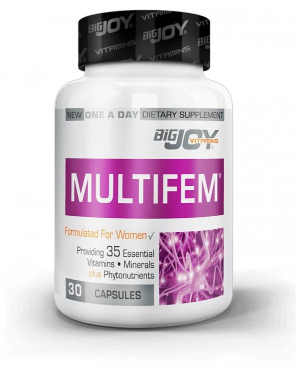 BigJoy Vitamins Multifem Multivitamin 30 Kapsül
