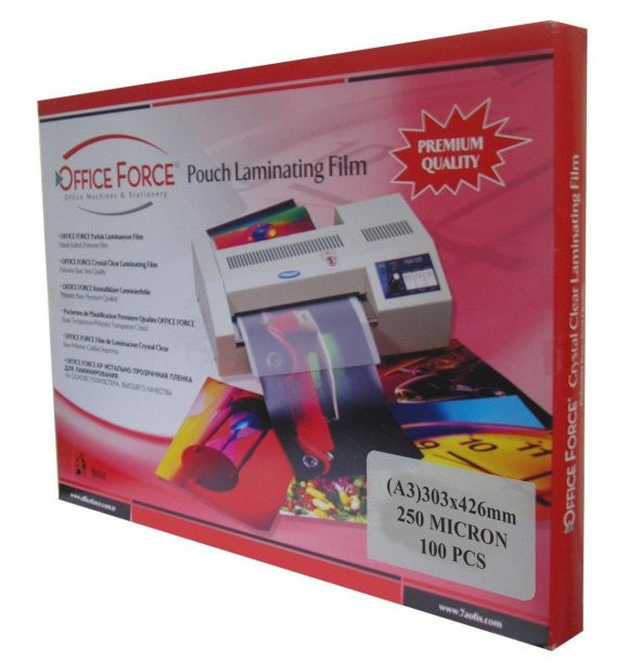 Office Force 250 Mic.A3 (303x426) Parlak Laminasyon Filmi 100’lü - 3