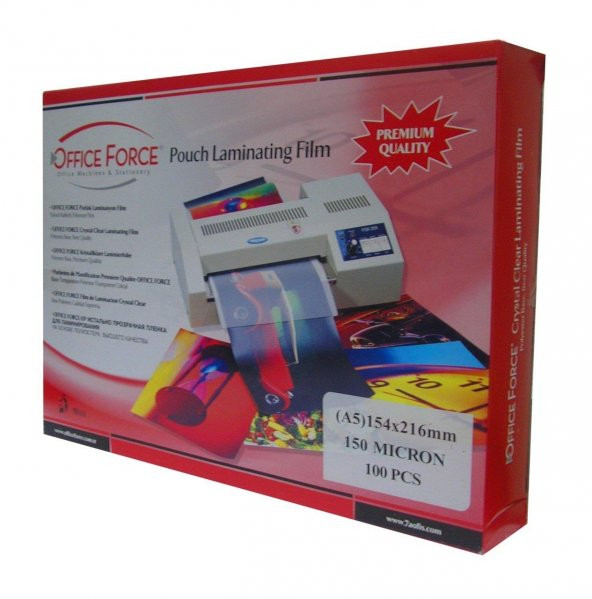 Office Force 150 Mic.A5 (154x216) Parlak Laminasyon Filmi 100’lü - 3