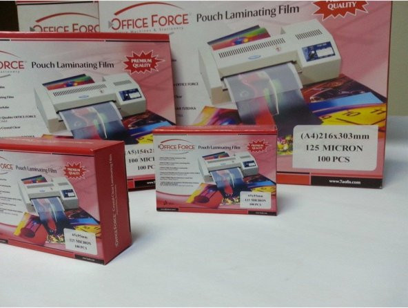 Office Force 150 Mic.A5 (154x216) Parlak Laminasyon Filmi 100’lü - 5
