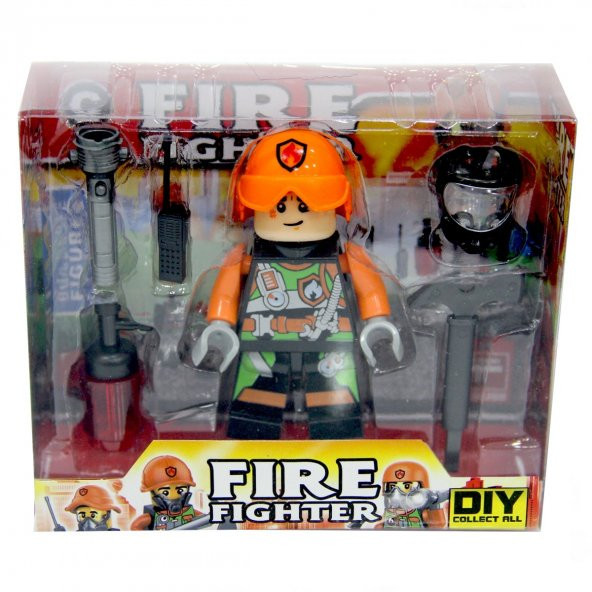 Aksesuarlı İtfaiye Figürü Lego Seti - Resim 4