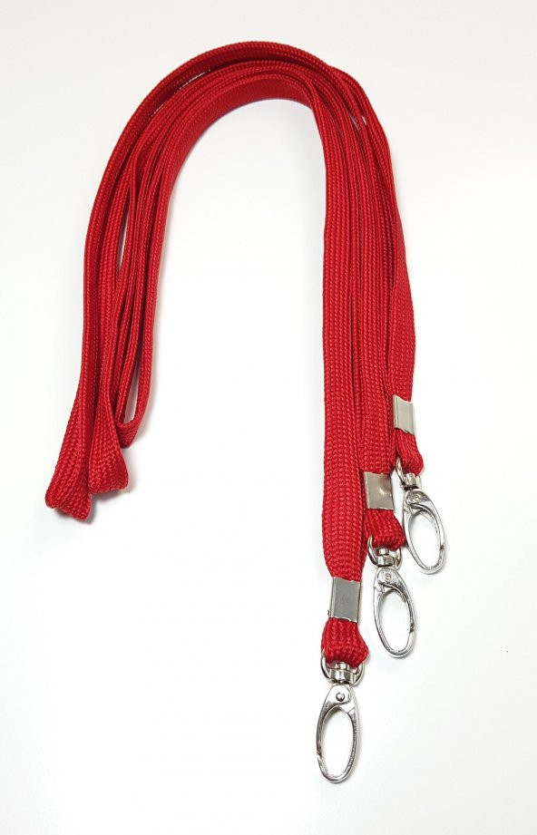 Office Force Metal Akrep Kancalı Kırmızı Kart Askı İpi 50li