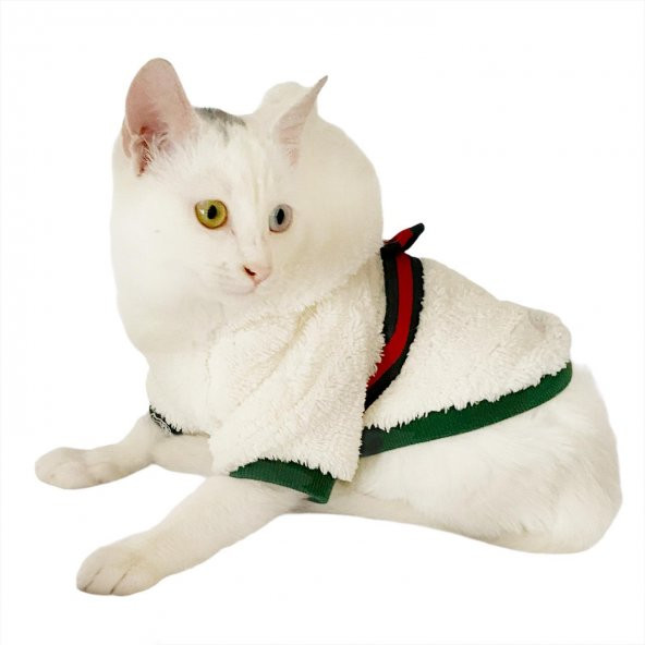 Softie Gc White Sweatshirt Kedi Süeteri Kedi Kıyafeti