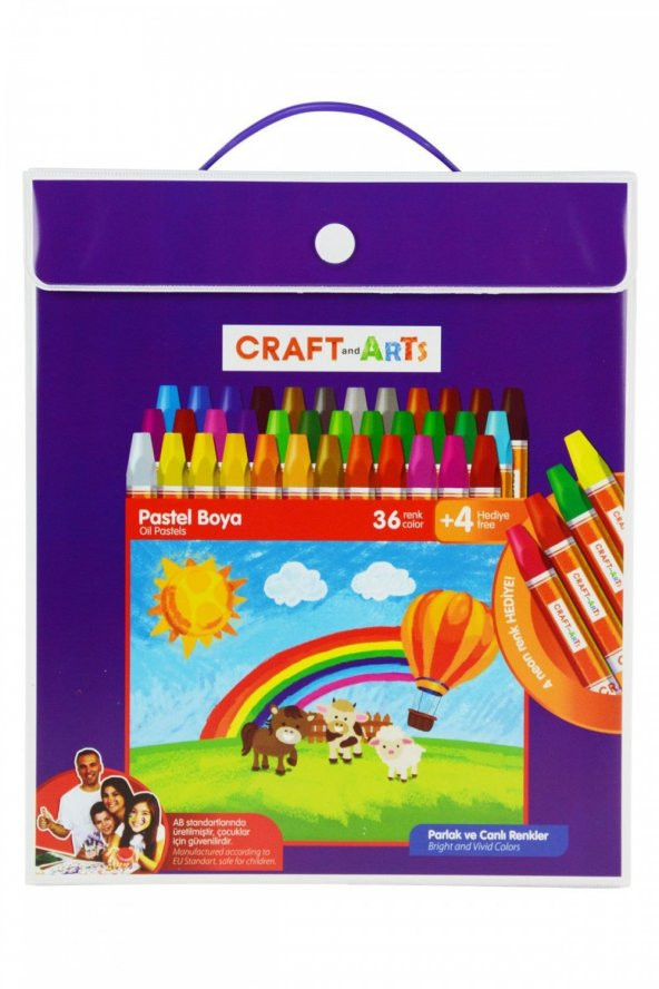 Craft And Arts Pastel Boya Çantalı 36+4 Renk