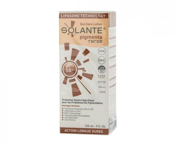 Solante Pigmenta Tinted Güneş Koruyucu Losyon Spf 50 150 Ml