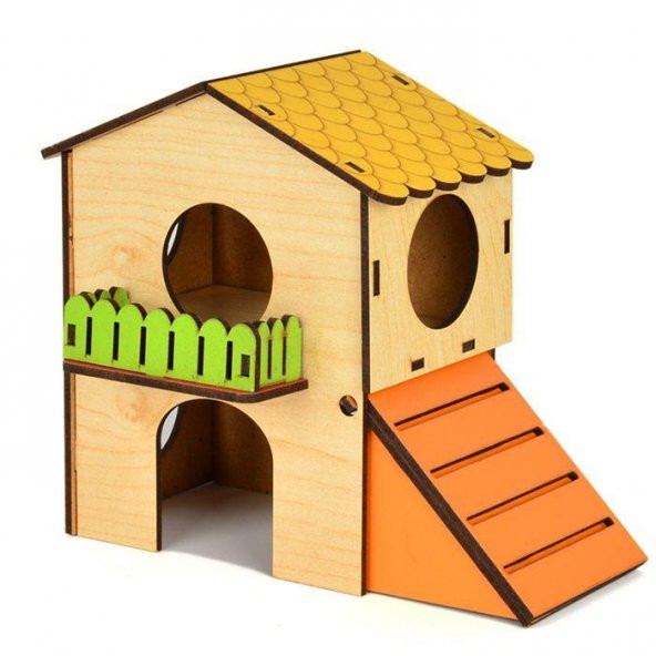 Hamster Oyuncağı Rampalı Ev