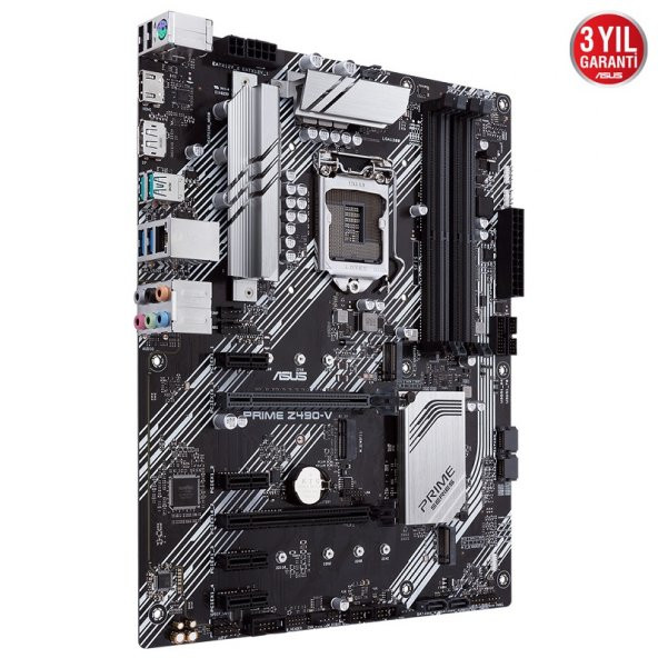 ASUS PRIME Z490-V-SI DDR4 SATA3 M2 PCIe NVME HDMI DP PCIe 16X v3.0 1200p ATX - 2