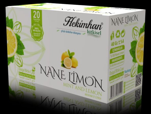 Hekimhan Bitkisel Nane Limon 20 Li Süzen Poşet  Çay