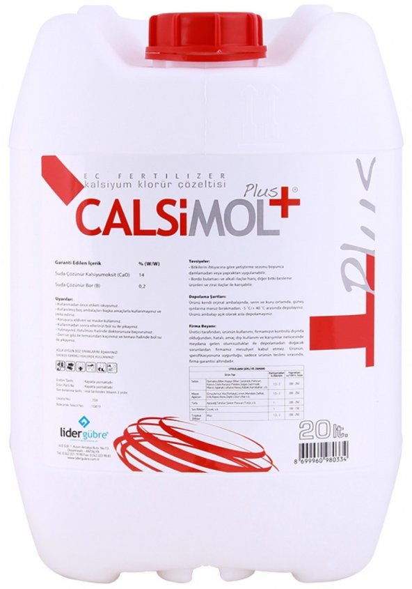20 Litre - Calsimol Plus Sıvı Tarım Kireci