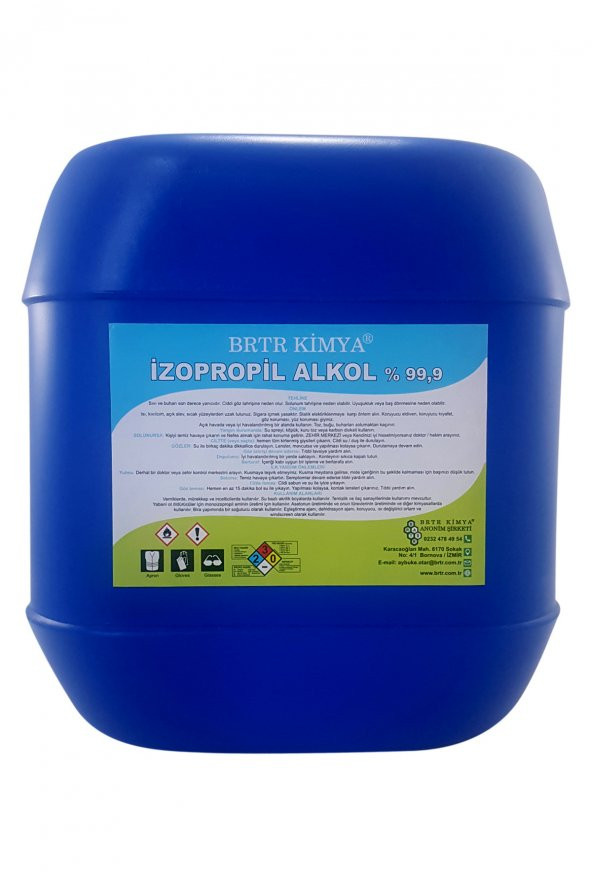 Brtr 20 LT Izopropil Alkol (İPA ) %99,9 Temizlik Solventi