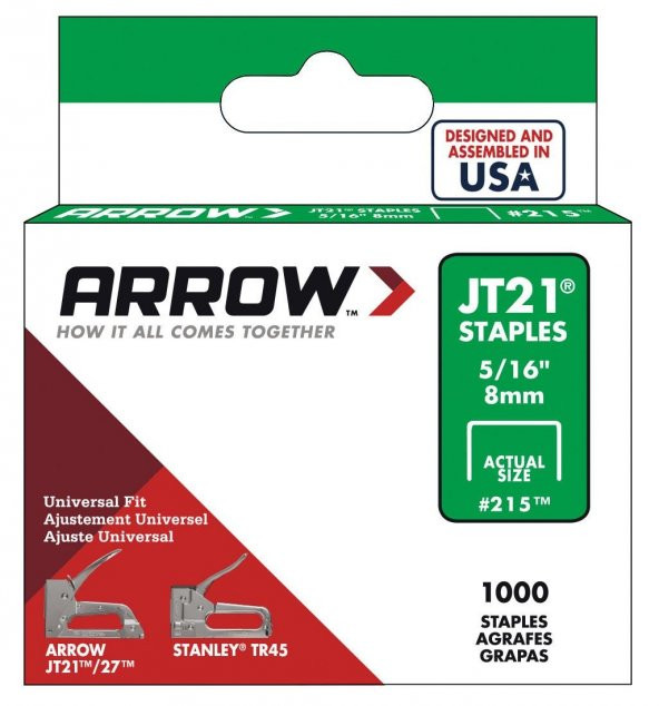 Arrow AR215 8mm 1000 Adet Profesyonel Zımba Teli - 2