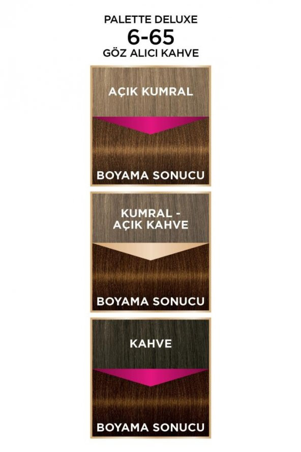 Palette Deluxe Yogun Renkler 6-65 Göz Alici Kahve - 3