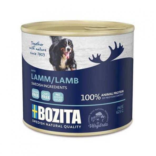 Bozita Tahılsız Kuzu Etli Köpek Konserve Maması 625 Gr