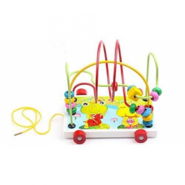 Hamaha Wooden Toys Ahşap Eğitici 5 Li Set Zeka Algı Oyunları Helezon - Puzzle - Saat - Geometrik - 5