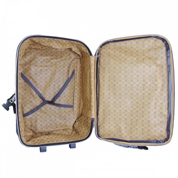 Boyraz 2 Tekerli Kumaş Valiz 3lü Set - 6