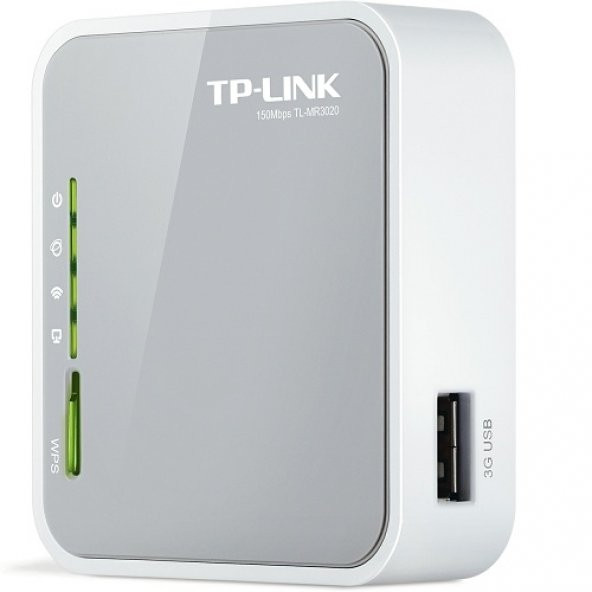 TP-LINK TL-MR3020 150Mbps N Kablosuz Taşınabilir 3G/4G WISP Client Router/AP/Router