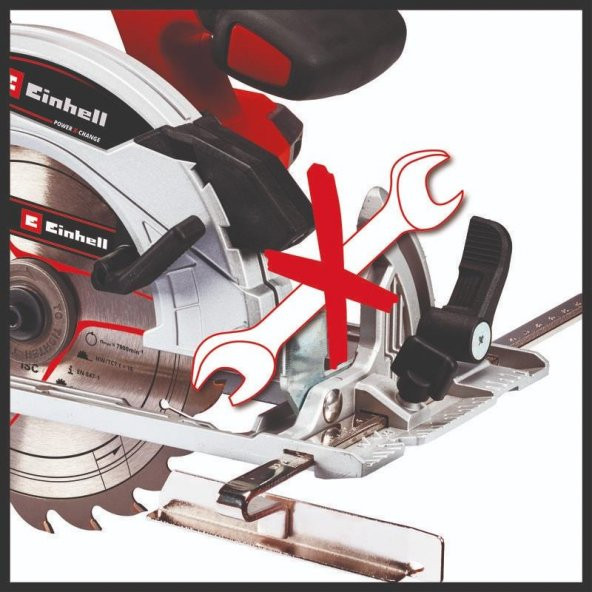 Einhell TE-CS 18/165-1Lİ Şarjlı Daire Testere +4.0Ah Akü Şarj Aleti - 6