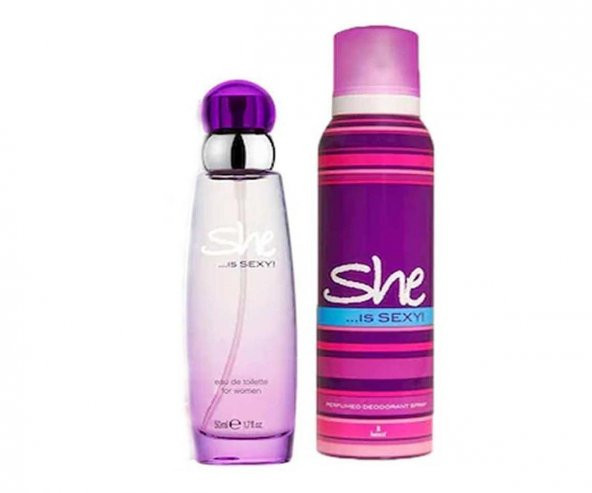 She Is Sexy Edt 50 Ml Kadın Parfüm + Deodorant 150 Ml ürün görseli