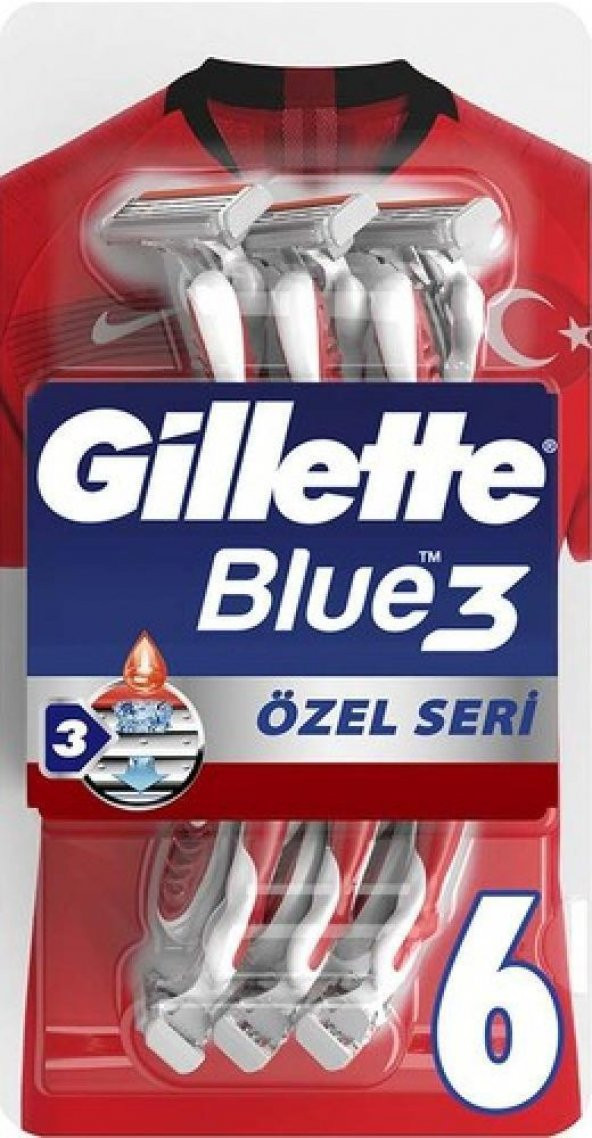 Gillette Blue3 Özel Seri Kullan At Traş Bıçağı 6 Lı