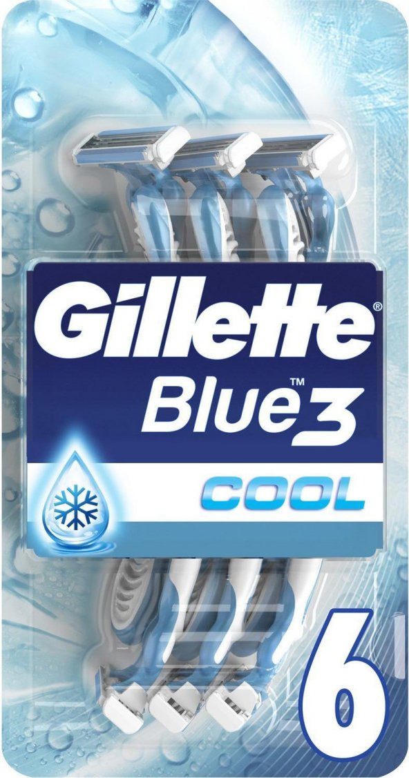 Gillette Blue3 Ice Kullan At Traş Bıçağı 6 Lı