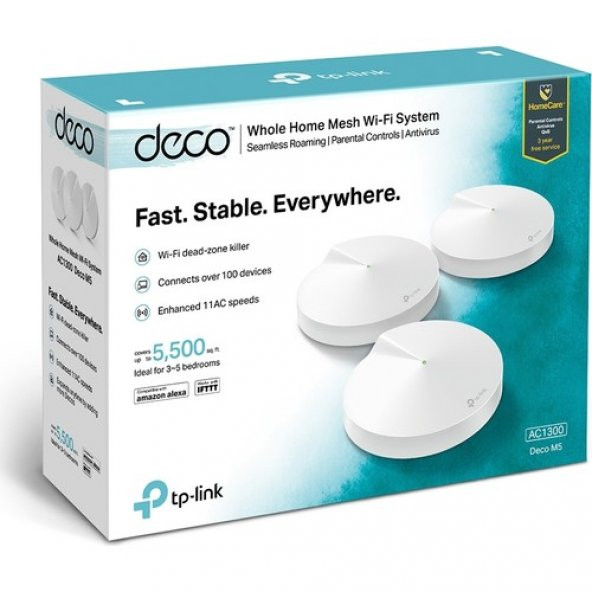 TP-Link Deco M5 1300 Mbps 5 Ghz Wi-Fi Mesh Sistemi 3'lü - OUTLET ÜRÜN - 4