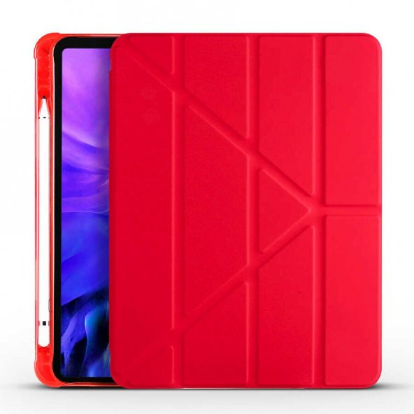 Galaxy Tab S7 T870 Kılıf Kalem Bölmeli Standlı Tam Uyumlu - 2
