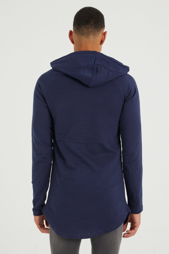Trair Erkek Delikli Cepli Kapşonlu Oversize Sweatshirt - 5