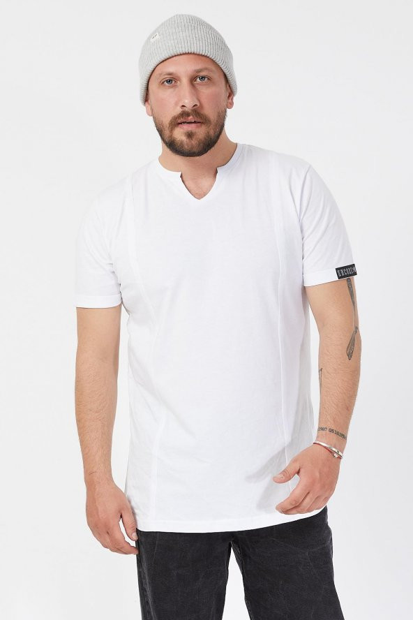 Trair Acik V Yaka Tshirt - 5