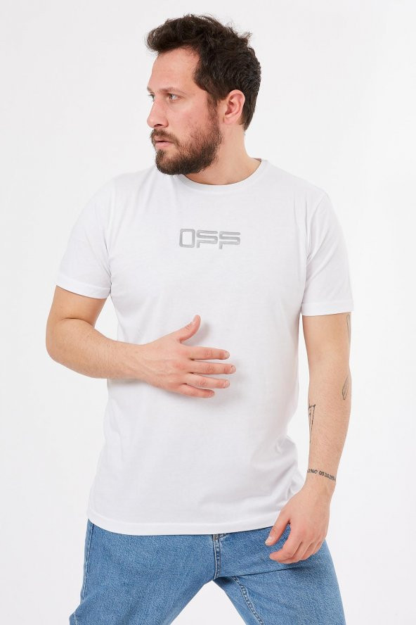 Trair Over Size Off White Ön Arka Baskili - 2