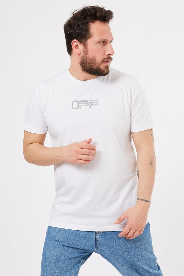 Trair Over Size Off White Ön Arka Baskili - 3