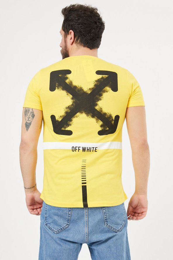 Trair Off White Arka Ön Baskili - 5