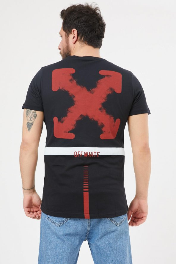 Trair Off White Arka Ön Baskili - 8