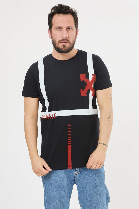 Trair Off White Arka Ön Baskili - 12