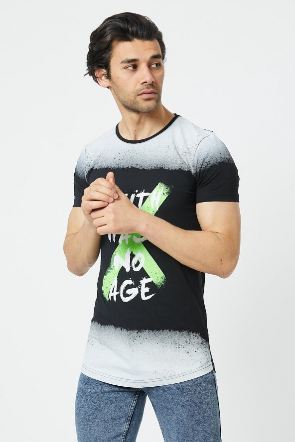 Trair Baskılı Yıkamalı T-Shirt - 2