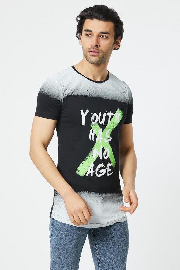 Trair Baskılı Yıkamalı T-Shirt - 3