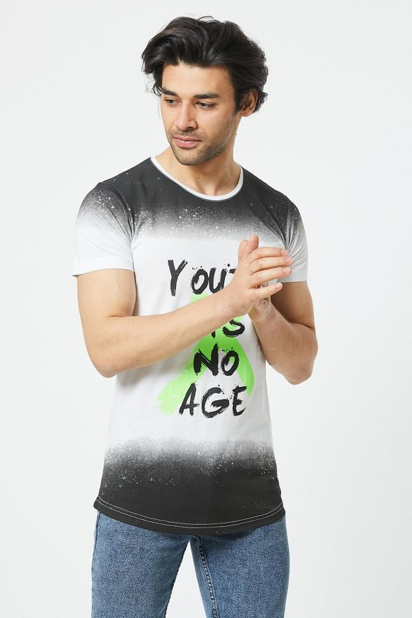 Trair Baskılı Yıkamalı T-Shirt - 9