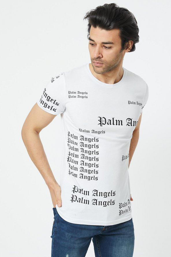 Trair Palm Angels Baskılı T-Shirt - 4