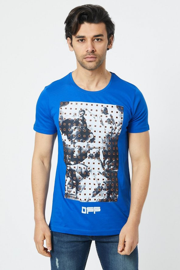 Trair Off White Tasli Baskılı T-Shirt - 11