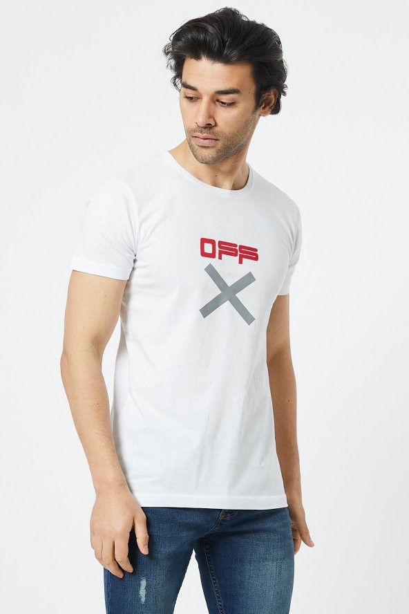 Trair Of White Baskılı T-Shirt - 5